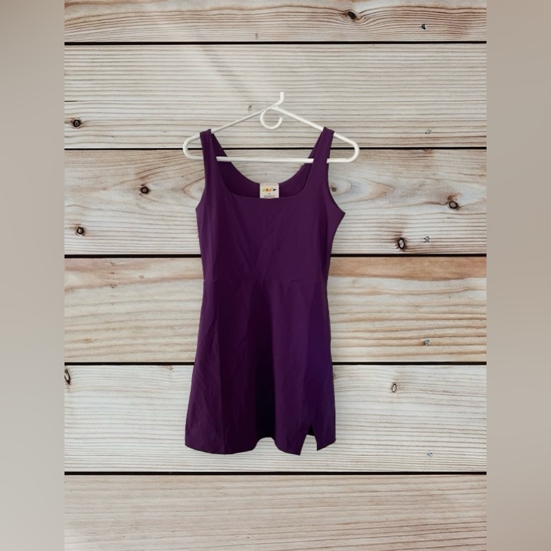 Nwt Alder Get Dirty Dress 2.0 Eggplant Women’s Size Xs Nylon Zipper Pockets — image 8 of 8